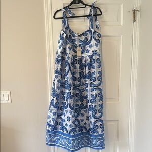 Tuckernuck blue and white beach dress